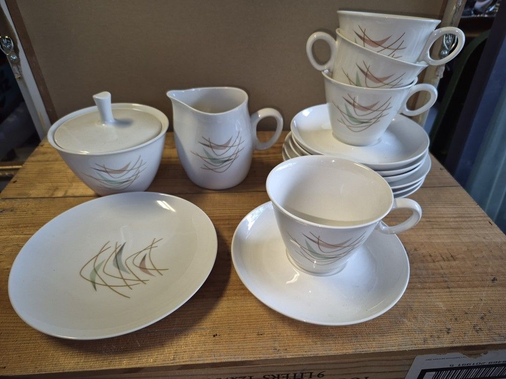 Franciscan Dessert Set Swing Time 15 Pc Set