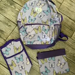 Backpack And Small Bags Set