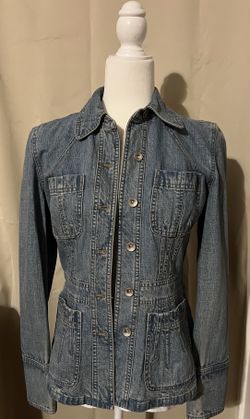 Vintage women’s Designer DKNY Jeans jean light blue color Denim jacket