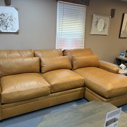 New Leather Sectional 