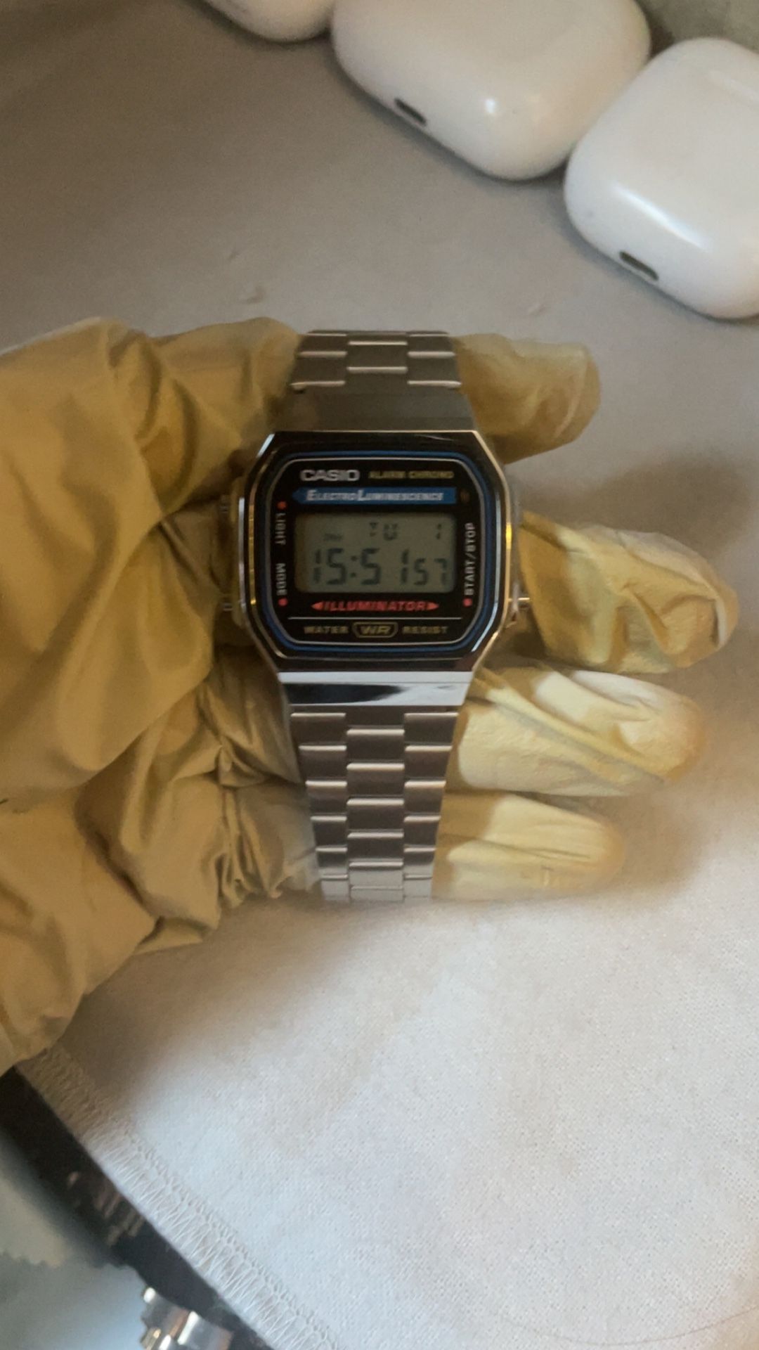 32mm stainless steel digital Casio ref A158W-1
