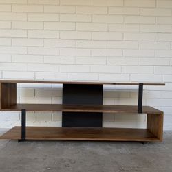 Modern Black Walnut Credenza
