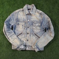 Amiri Paisley Denim Jacket