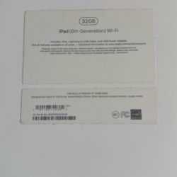 iPad 6th Generation 32GB
