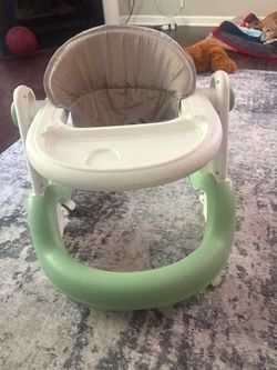 Baby Walker with Tray and Cushioned Seat