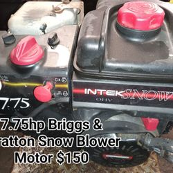 Snow Blower Motor Briggs And Stratton 7.75 HP 3/4 Shaft