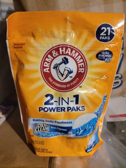 Arm and Hammer 2-in-1 
21ct Power Packs $2 each (Two Available)