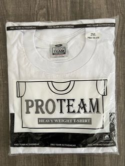 Pro white t shirt heavyweight
