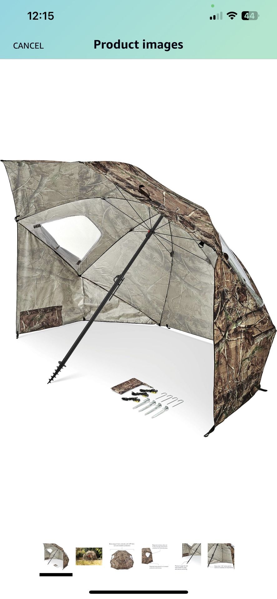 SportBrella Premiere XL UPF 50+ Umbrella Shelter for Sun and Rain
