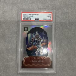 Ceedee Lamb Donruss Optic Uptown Psa 9