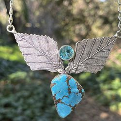 925 Silver Overlay Turquoise Pendant