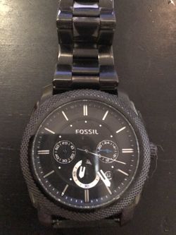 Black Fossil watch