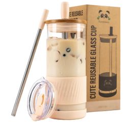 NEED GONE - Reusable Glass Cup with Lids and Straw - NEW IN BOX