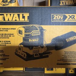DEWALT 20V MAX XR Cordless Brushless 1/4 Sheet Variable Speed Sander (Tool Only)