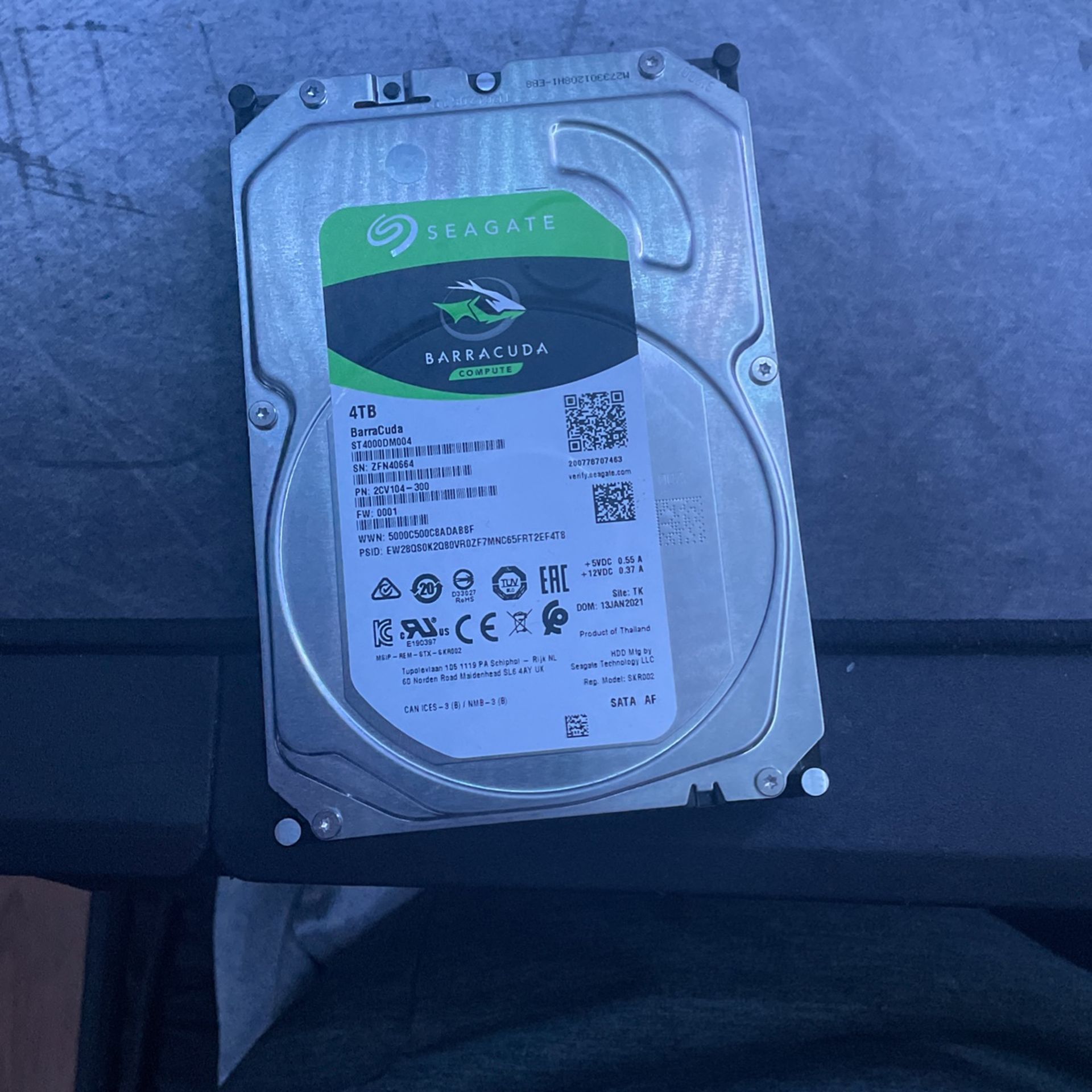 Seagate Barricuda 4tb Hdd