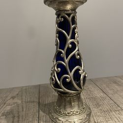 Cobalt Blue Candle Holder 