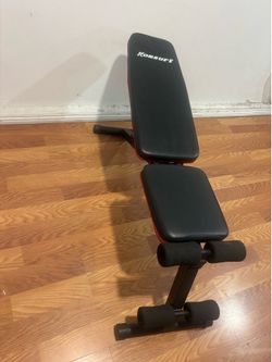 Exercise bench like new never used can foldable $40.