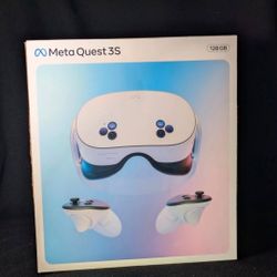 Meta - Quest 3S 128GB | VR Headset Without Wires — Thirty-Three Percent More Memory — 2X Graphical Processing Power - White
