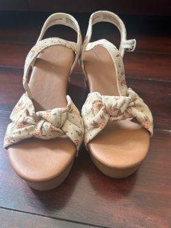 Floral summer heels