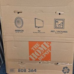 Home Depot  TV moving Boxes 