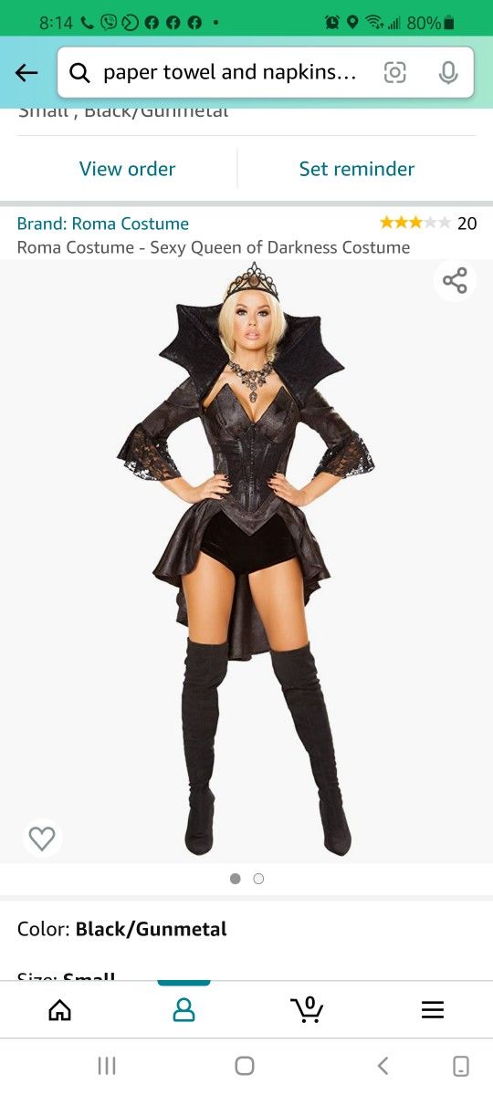 SEXY Queen of Darkness Costume