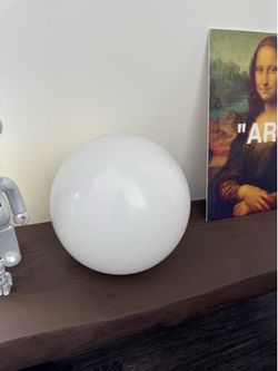 Globe Lamp IKEA FADO + Wyze Color Smart Bulb — White