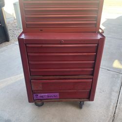Red Tool Box 42”H 26.5”W 18”D For Sale