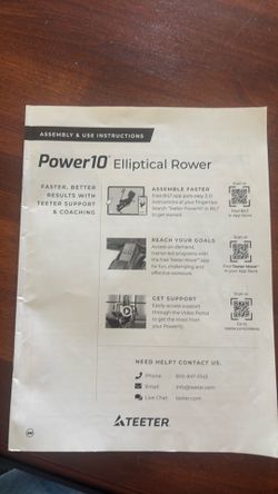Teeter Power10 Elliptical Rower