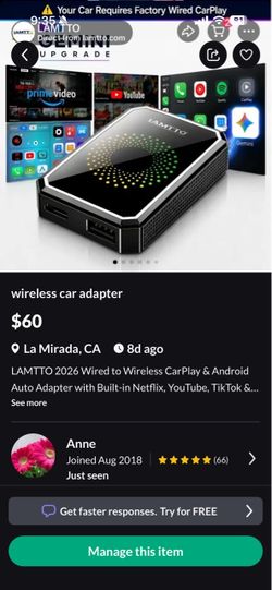 Wireless Car Adapter