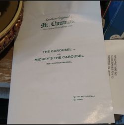 Mr. Christmas A Mickey Holiday Carousel Disney Musical Mr. Christmas A Mickey Holiday Carousel Disney Musical