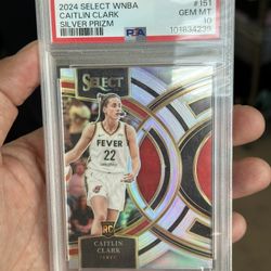 2024 Panini Select Caitlin Clark Premier Level Silver Prizm PSA 10 - $1,000