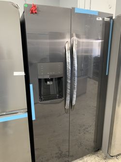 Frigidaire gallery side by side in dark stainless new 2019