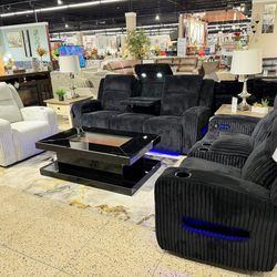 Mention Jon Green to the staff to confirm this price/offer! 🔥 Color Options Power Reclining Fabric Sofa, Loveseat, Recliner 🌟 Color Options