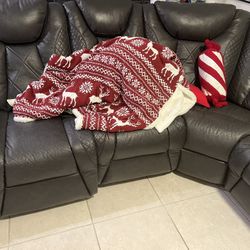 Leather Recliner Sectional