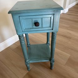 Night Stand/ End Table (Teal/Turquoise  Color)