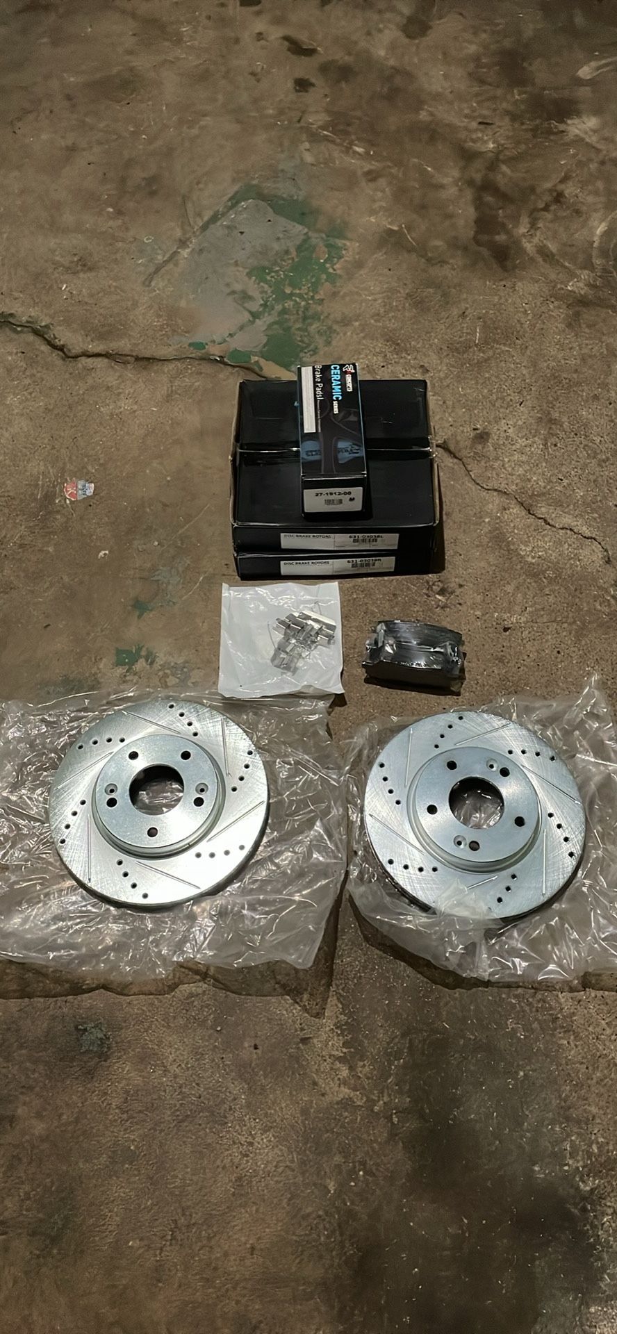 Front Rotors Brake Pads Set Hyundai Elantra