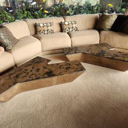 Coffee/Cocktail Table (Customized). T-shaped “Tarmac” by Acclaimed Designer Cedric Ragot
