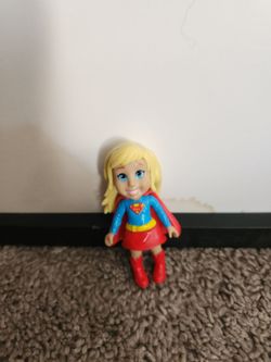 NEW! SUPERGIRL DC MINI TODDLER SUPERHERO 3” DOLL -WARNER BROS.