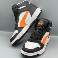 New Men's Puma Rebound Layup Hi-Tops Suede Beige Sneakers 