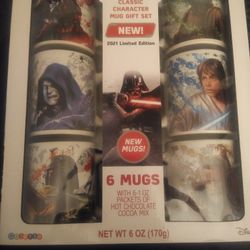 Star Wars Coffee Mugs Limited Edition Set of 6