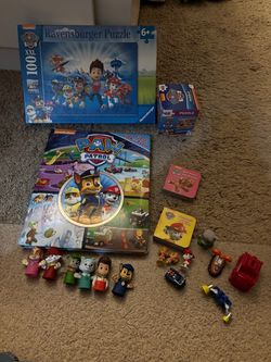 Paw Patrol Puzzles Books Figures Lot - See My Other Items 😎
