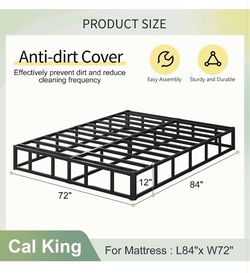 California king 12’’ high box spring heavy duty bad base