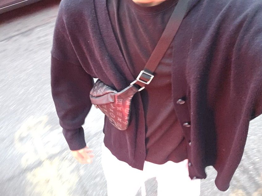 Lv bum  bag black(waist Or Cross) Bag