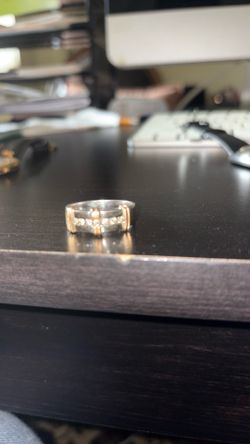 14 k Men’s Wedding Band Two Tone