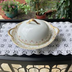 Vintage Bassett  Domed Covered Butter Dish