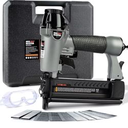 NEU MASTER Pneumatic Brad Nailer, 2 in 1 Nail Gun Staple Gun Fires 18 Gauge 2...