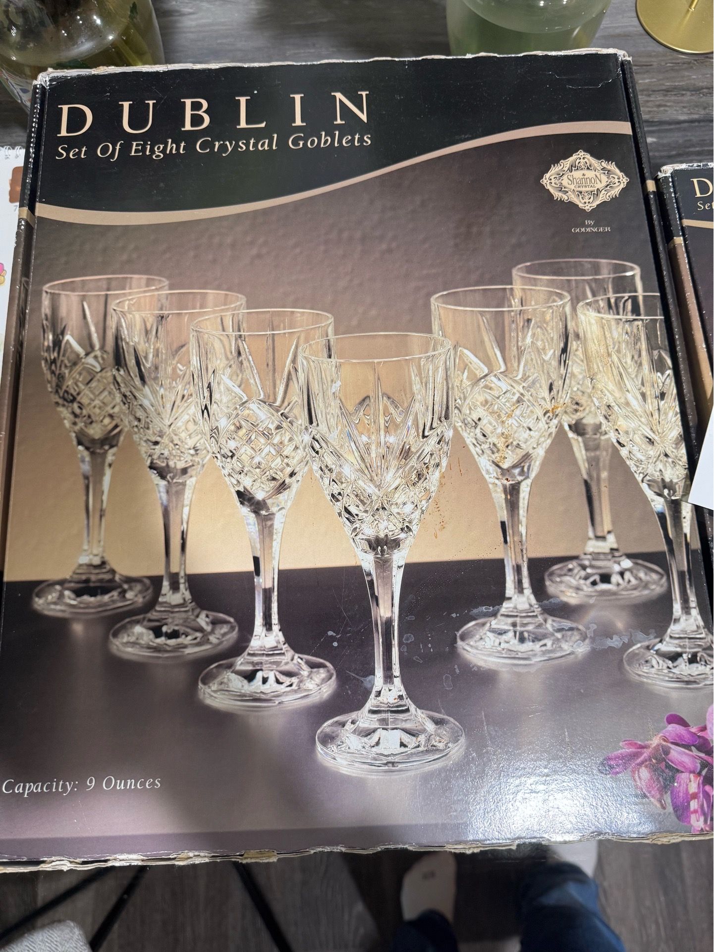 Dublin Shannon Crystal Goblets 24pc