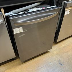 LG 24 Inch Wide Black Stainless Steel Dishwasher 