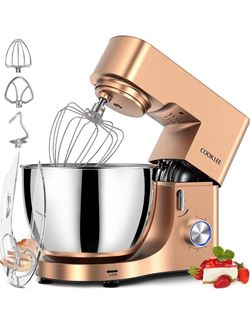 COOKLEE Stand Mixer, 9.5 Qt. 660W 10-Speed Electric Kitchen Mixer