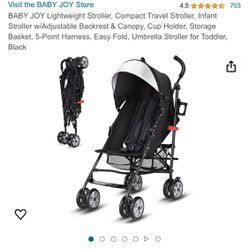 New Baby Joy Travel Lightweight Compact Stroller